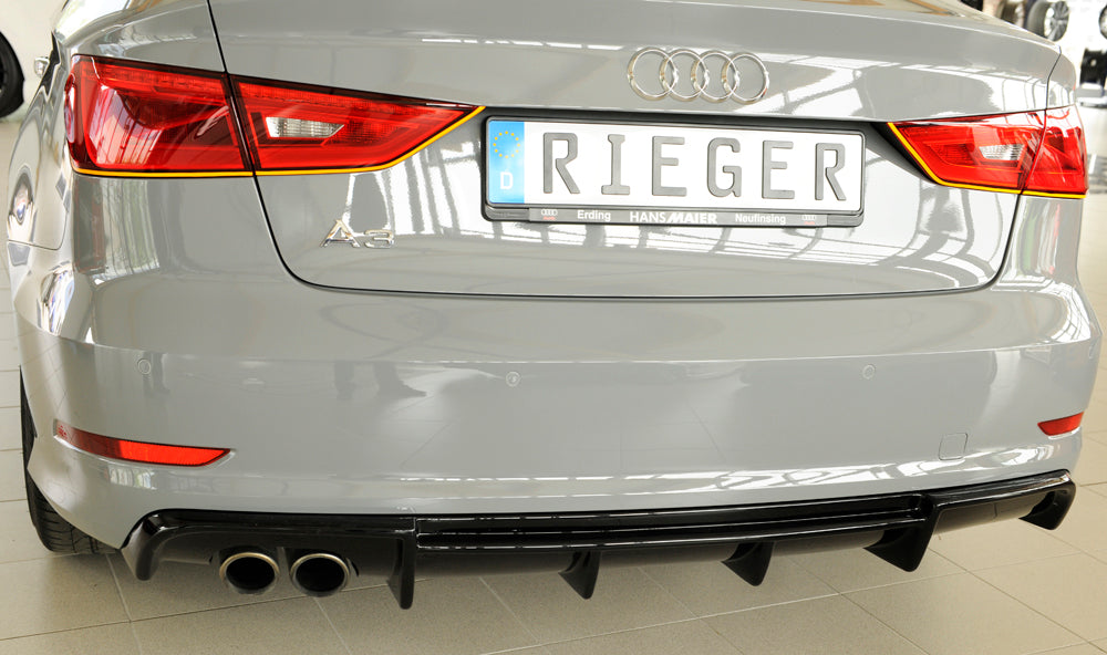 Difusor RIEGER A3 8V sedán/cabrio CON EXTERIOR S-Line
