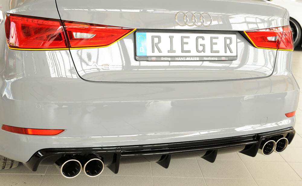 Difusor RIEGER A3 8V sedán/cabrio CON EXTERIOR S-Line