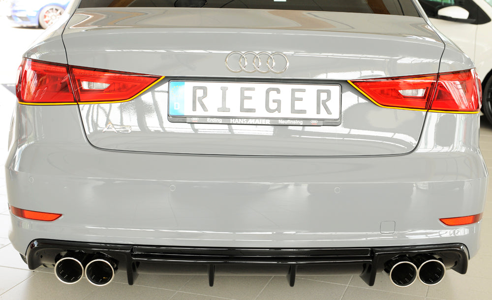 Difusor RIEGER A3 8V sedán/cabrio CON EXTERIOR S-Line