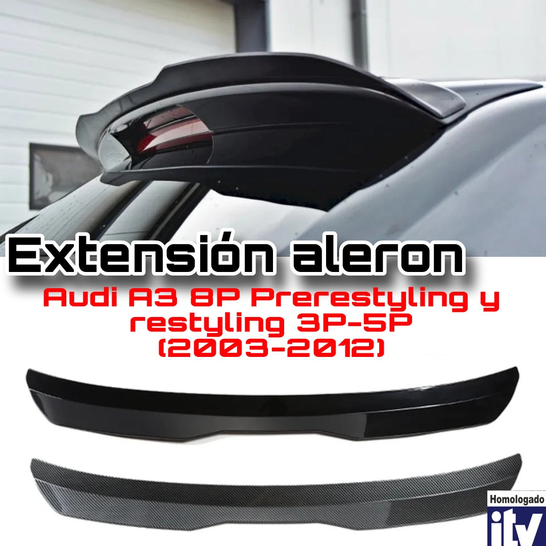 Oferta extensión alerón Audi A3 8P