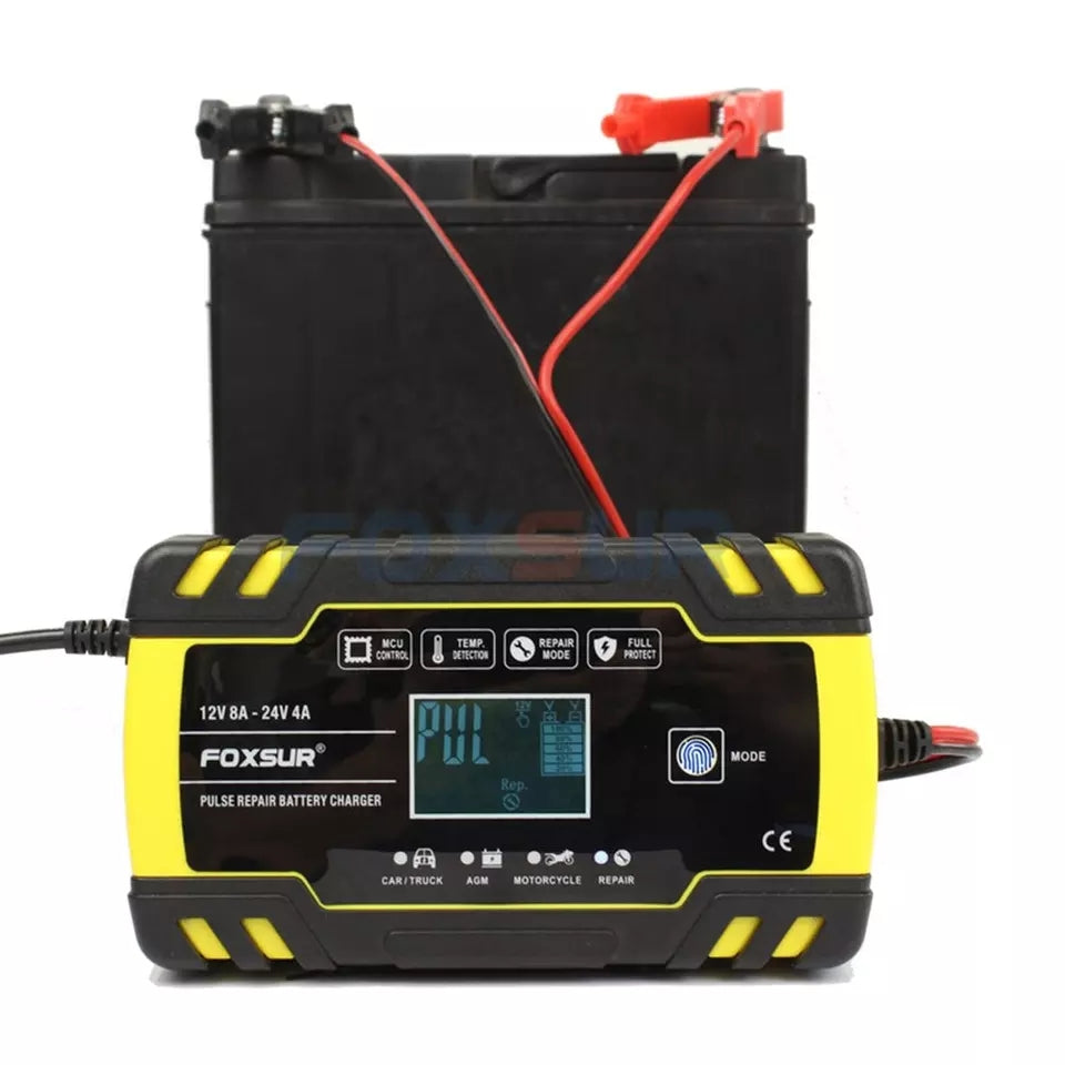 Cargador batería coche 12V