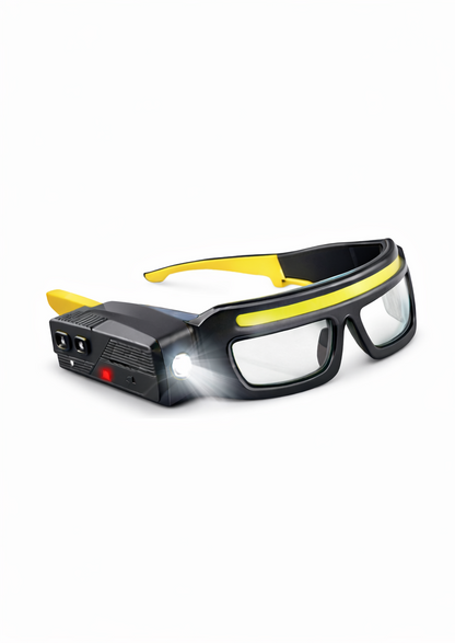 Gafas de seguridad con luz LED manos libres recargables