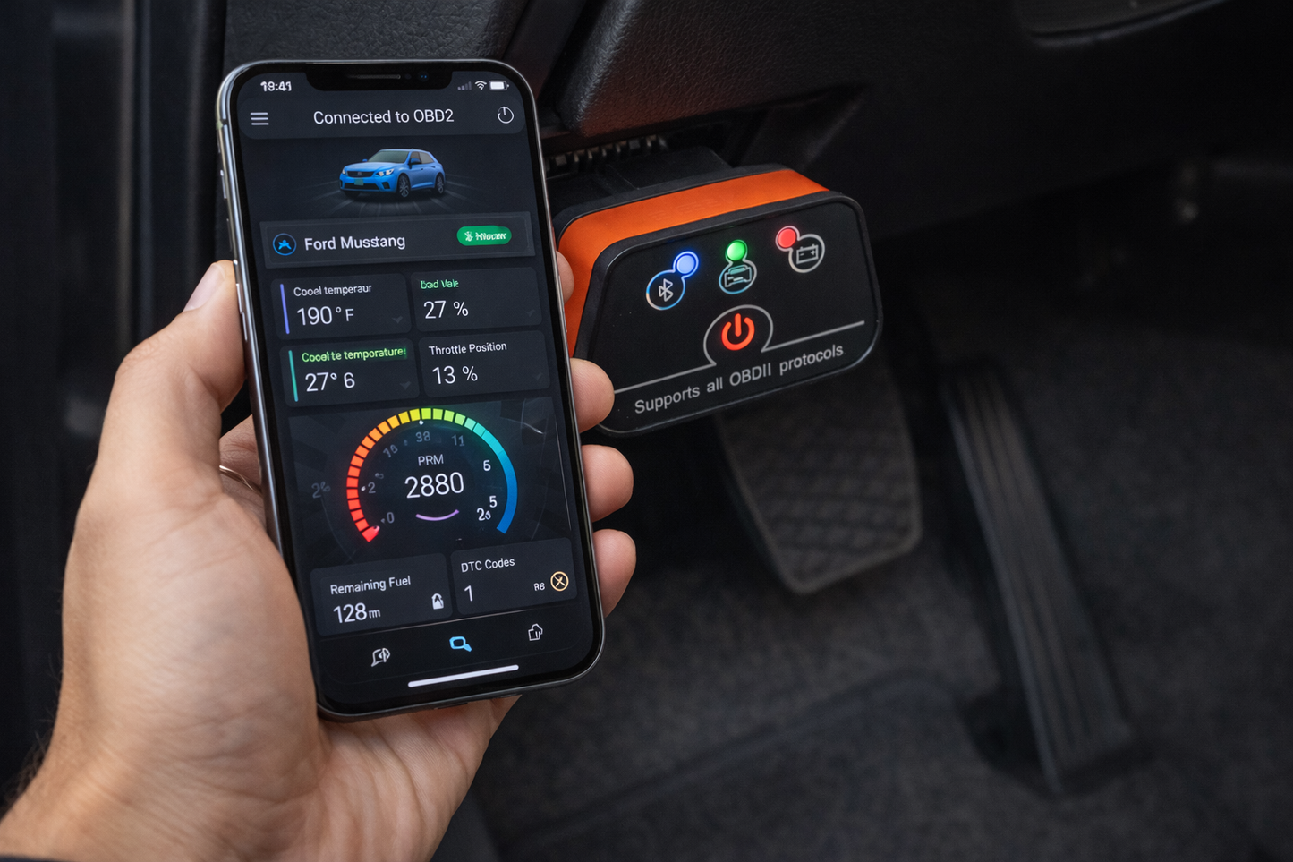 Adaptador OBD2 Bluetooth – Diagnóstico de coche desde el móvil (Android y iOS)