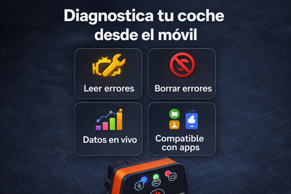 Adaptador OBD2 Bluetooth – Diagnóstico de coche desde el móvil (Android y iOS)