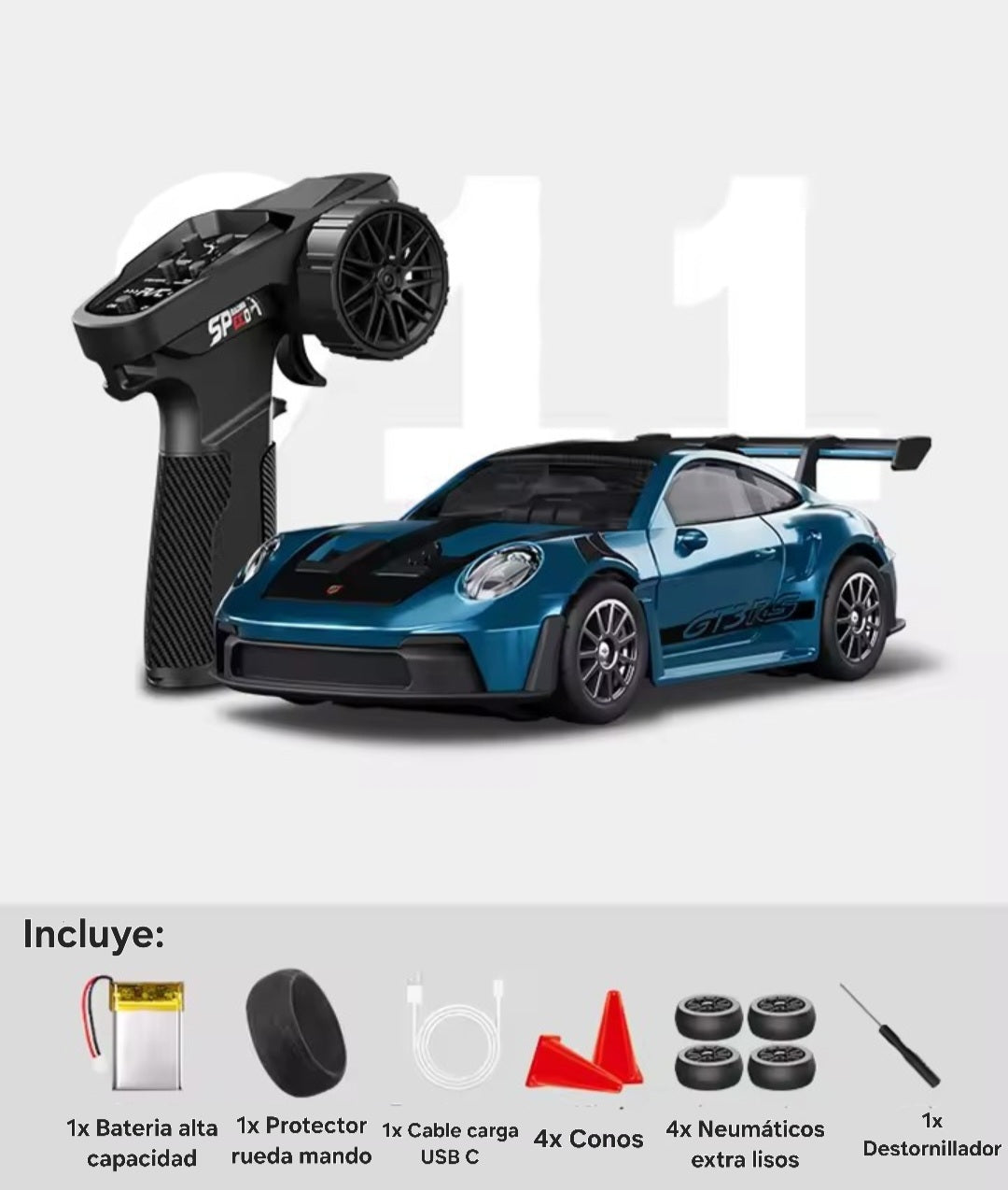 Mini Porsche Turbo Drift 1:43