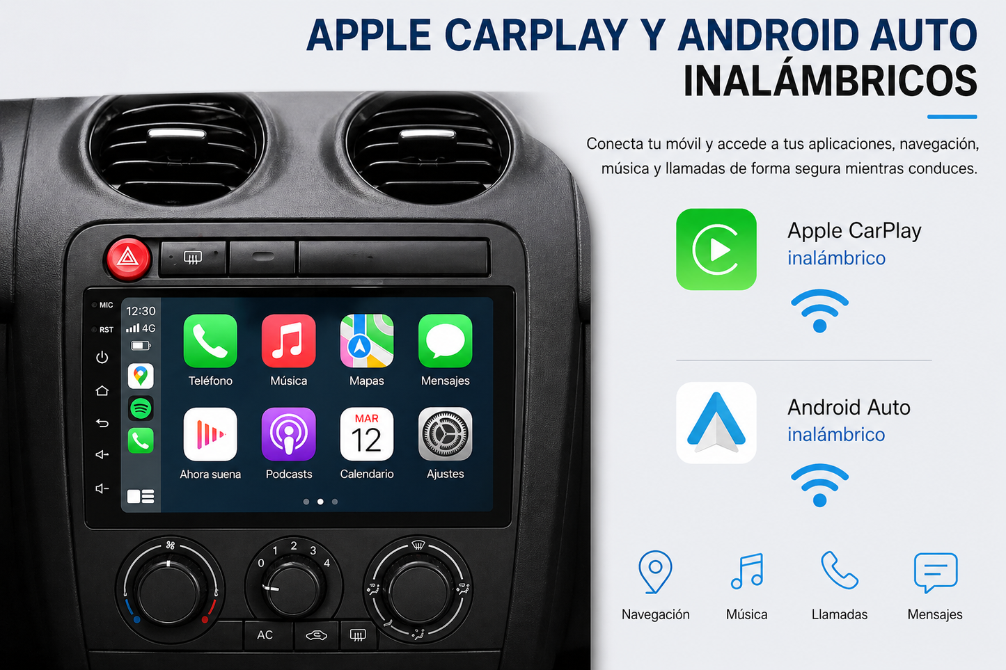 Radio Android 2Din universal (Ibiza 6L,Leon mk1, Nissan, Renault...)