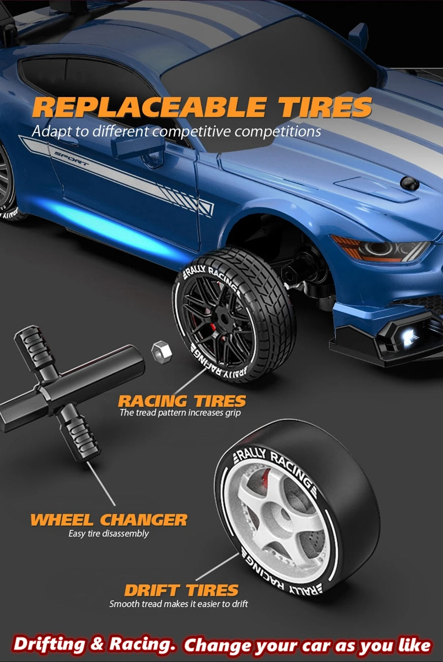 Mini Porsche Turbo Drift 1:43